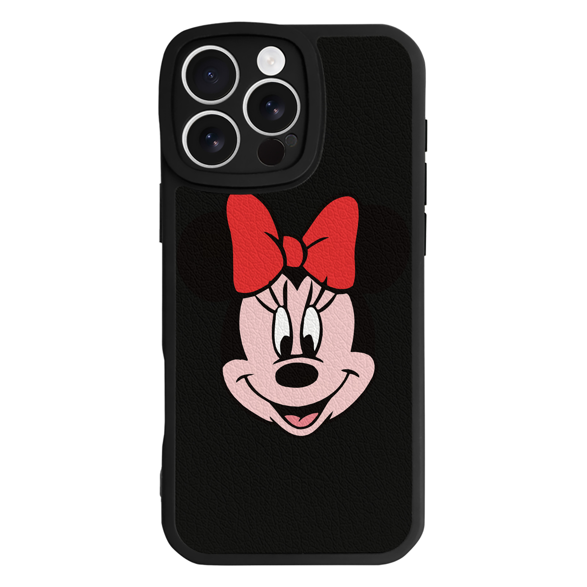 （画像用） ミッキーマウス Mickey Mouse 【iPhone 16シリーズ対応】シリコンスマホケース（レザー調） 材質：シリコン